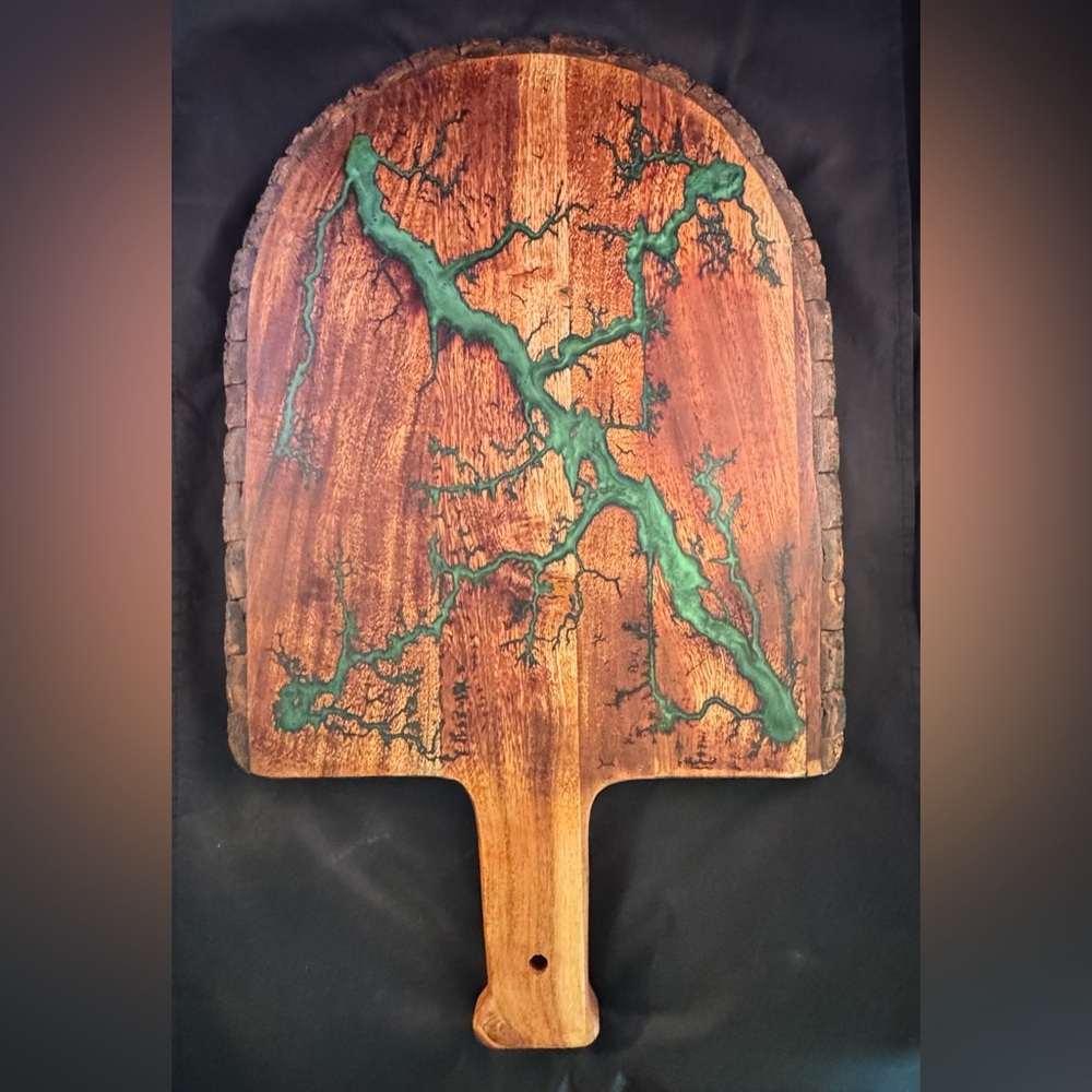 Fractal burned  pizza board